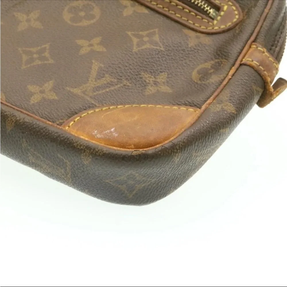 Authentic Vintage LOUIS VUITTON Monogram Marly Dragonne GM Clutch Bag M51825 LV